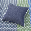 POMPANO INDIGO SQUARE OUTDOOR DECORATIVE PILLOW