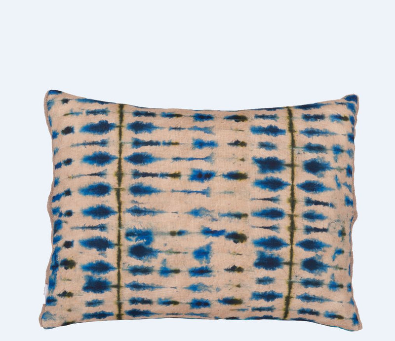 SHIBORI COBALT DECORATIVE PILLOW