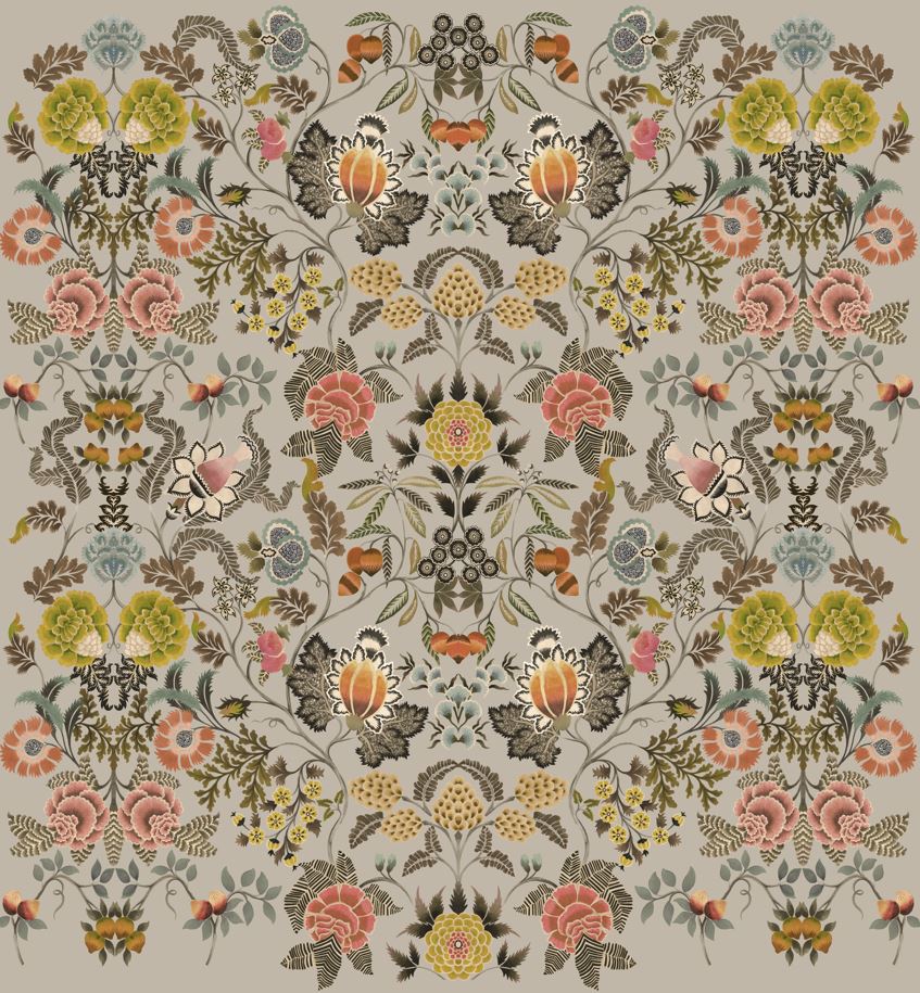 BROCART DECORATIF SEPIA SHOWER CURTAIN SAMPLE
