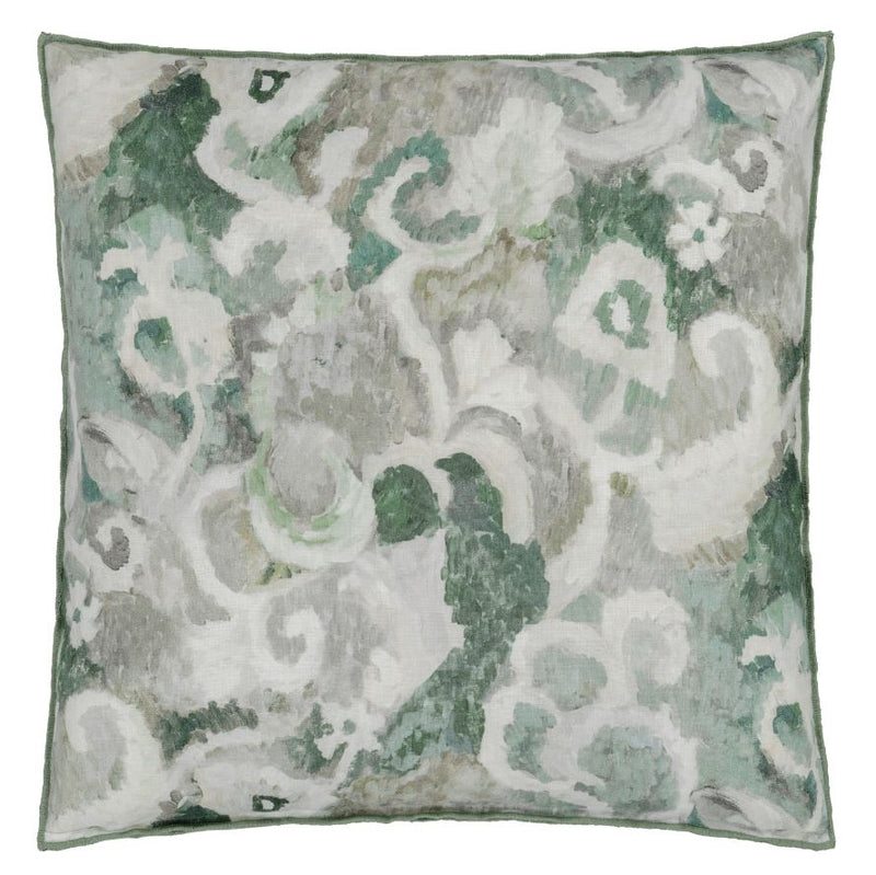 TAPESTRY FLOWER EAU DE NIL DECORATIVE PILLOW