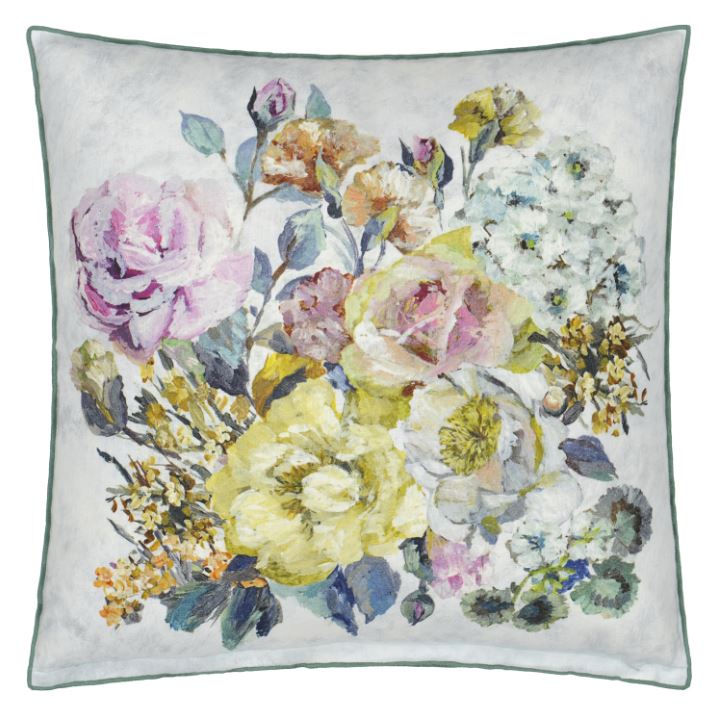 GRANDIFLORA ROSE DUSK DECORATIVE PILLOW