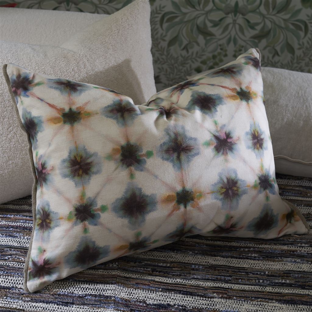 SHIBORI SLATE DECORATIVE PILLOW