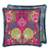 Brocart Decoratif Embroidered Cerise Decorative Pillow