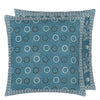 Indigo Circles Indigo Decorative Pillow