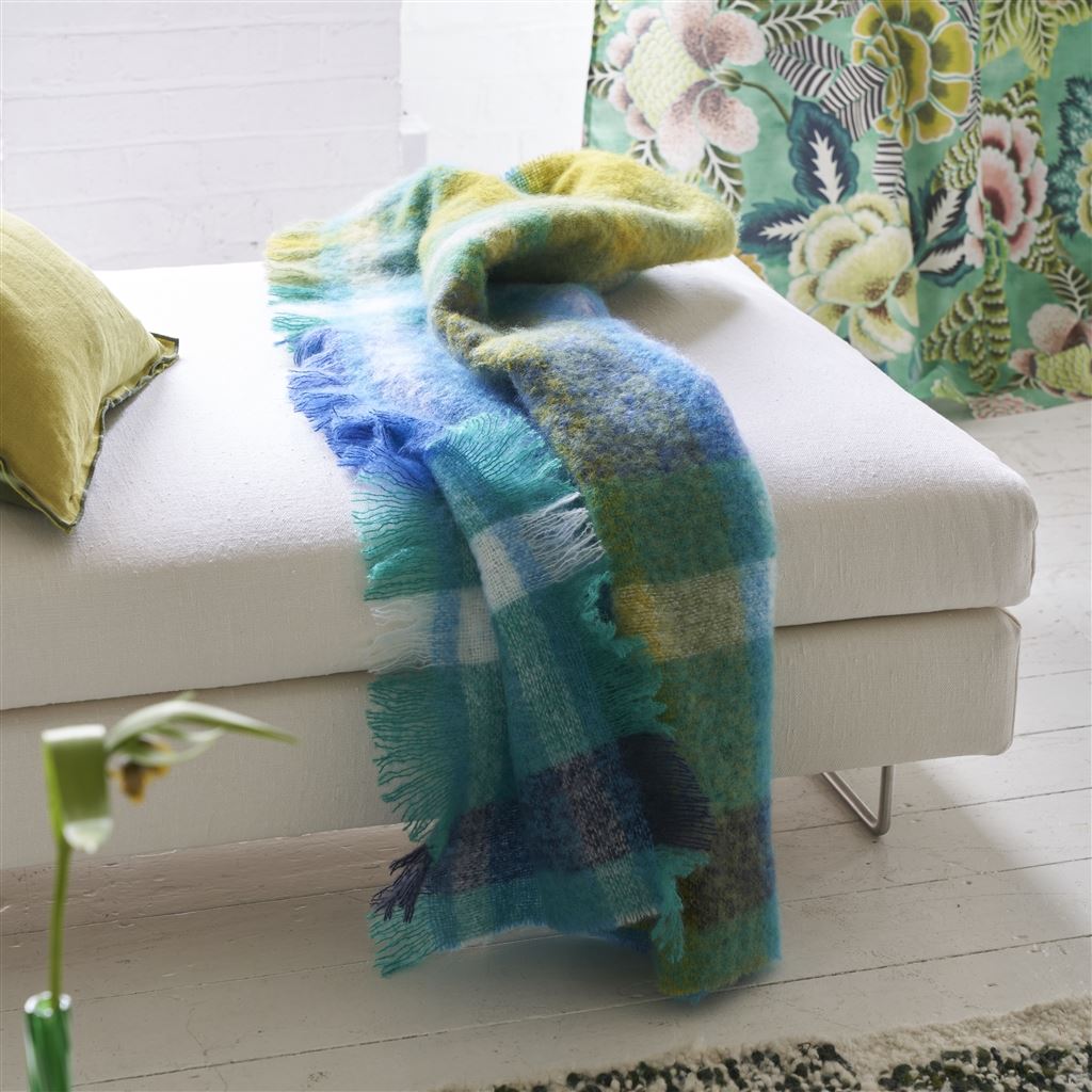 FONTAINE COBALT THROW