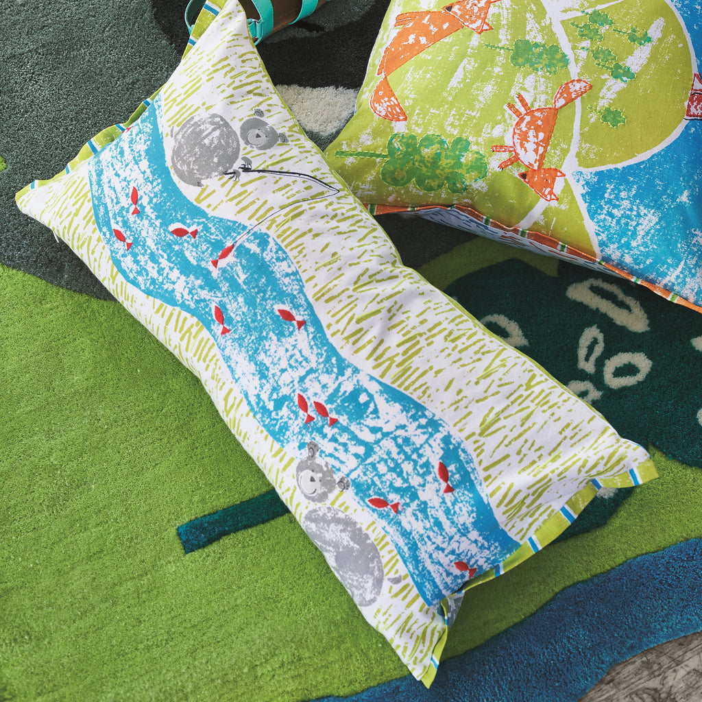 'GREAT OUTDOORS' LIME DECORATIVE PILLOW