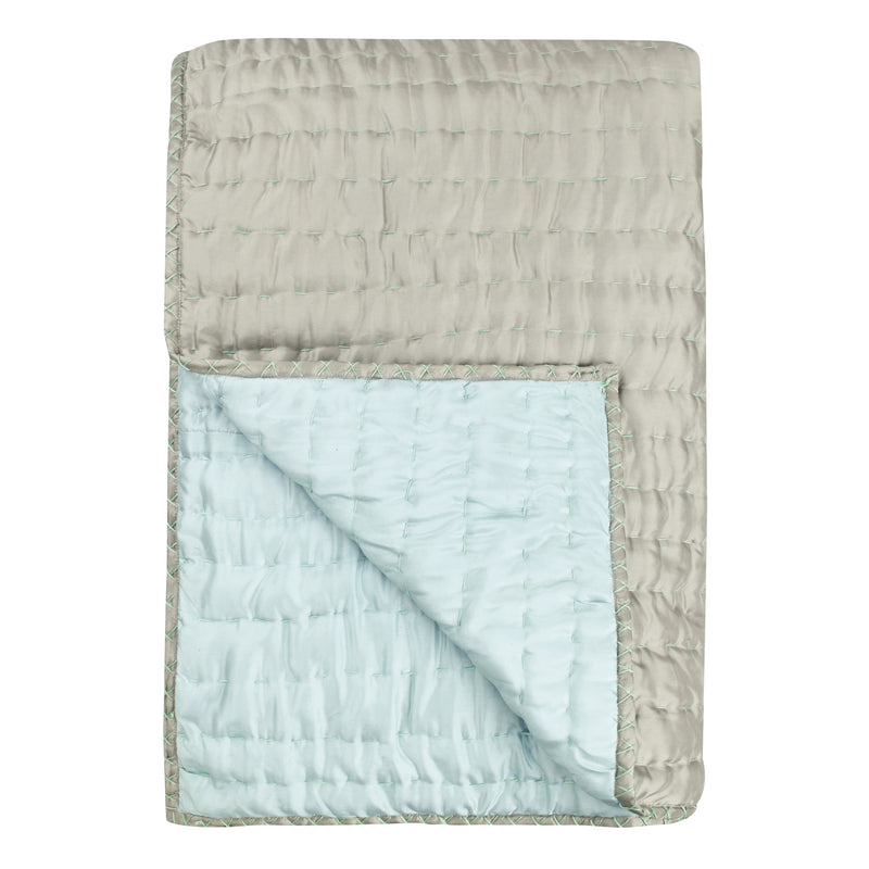 CHENEVARD PEBBLE & DUCK EGG QUILTS & QUILTED SHAMS